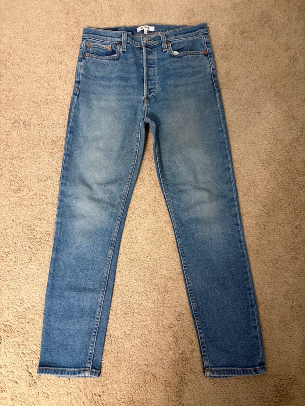 RE/DONE Originals 90's High Rise Ankle Crop Jeans